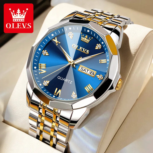 OLEVS Men's Watches Original Quartz
